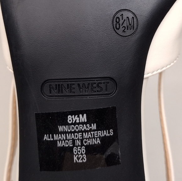 Nine West Nudora Women's Business Office Classic Slingback Cap Toe Block Heels - Picture 14 of 15